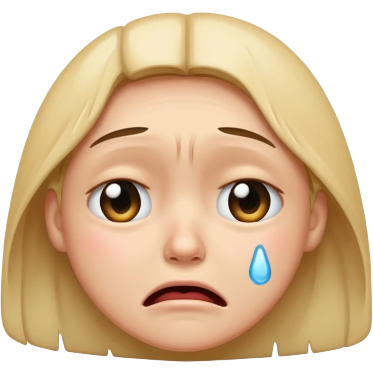 crying face emoji, expressive and clear emoji