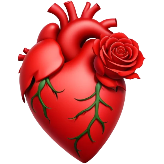 Heart with a rose emoji