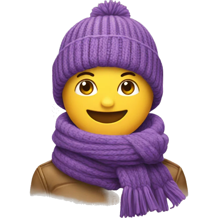 emoji beanie and scarf emoji