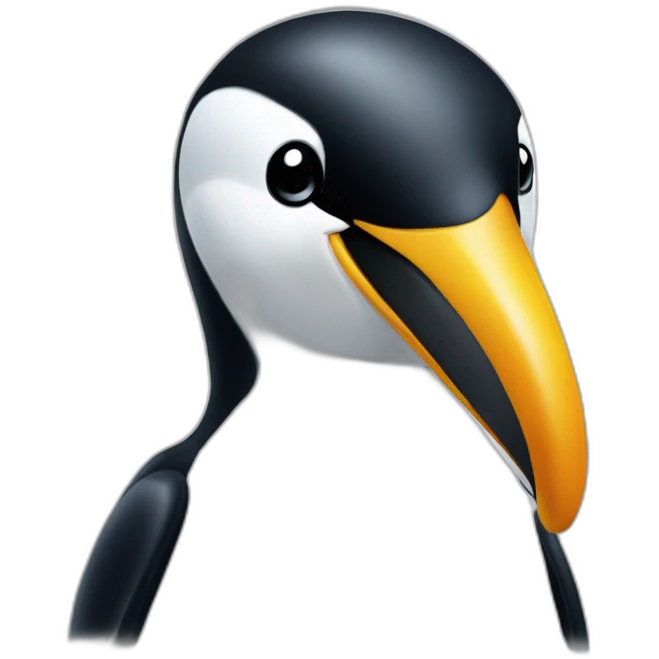 pingouin head smiling emoji