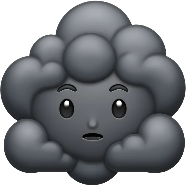 Dark cloud emoji