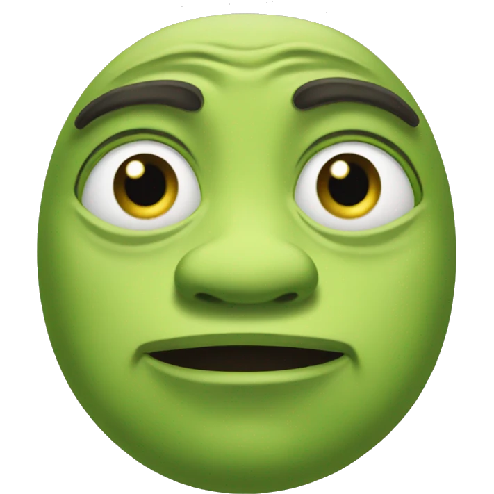 Shreck with lashes emoji