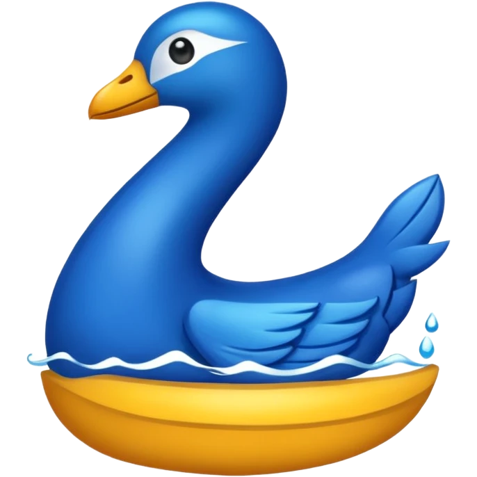 Genera un 6 de color azul emoji