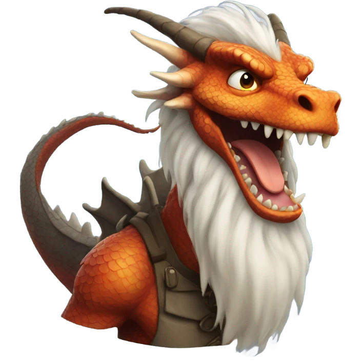 DRAGON WITH A LONG BEARD emoji
