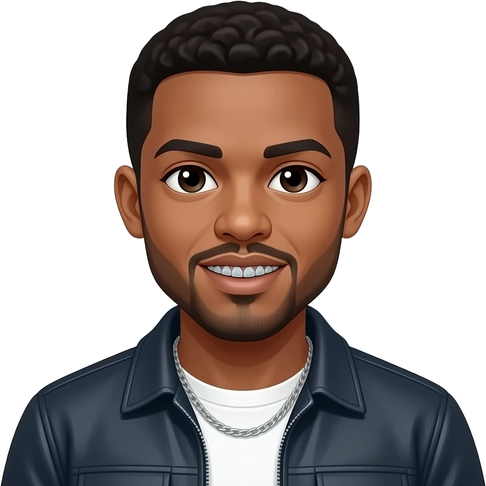 Pasa montañas con unos grillz de diamantes emoji