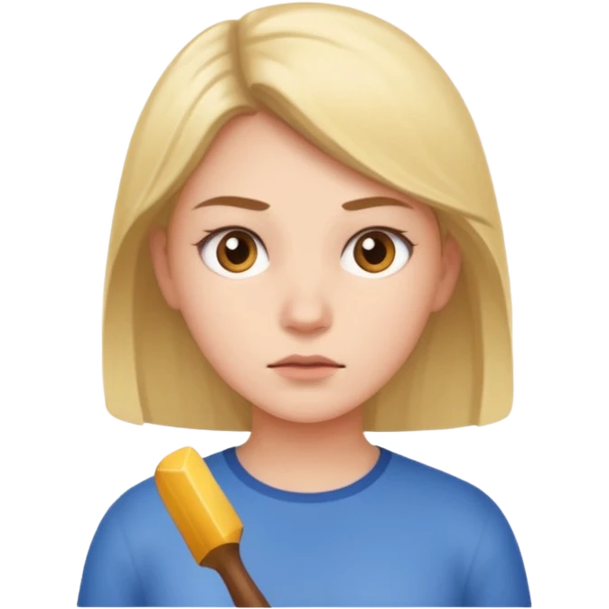 Девушка расчищает пространство emoji