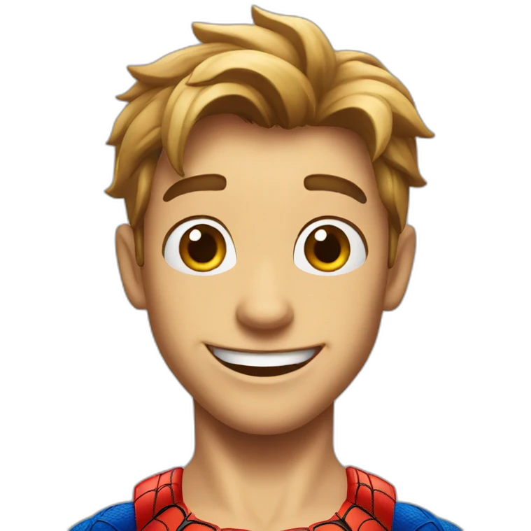 happy spiderman emoji