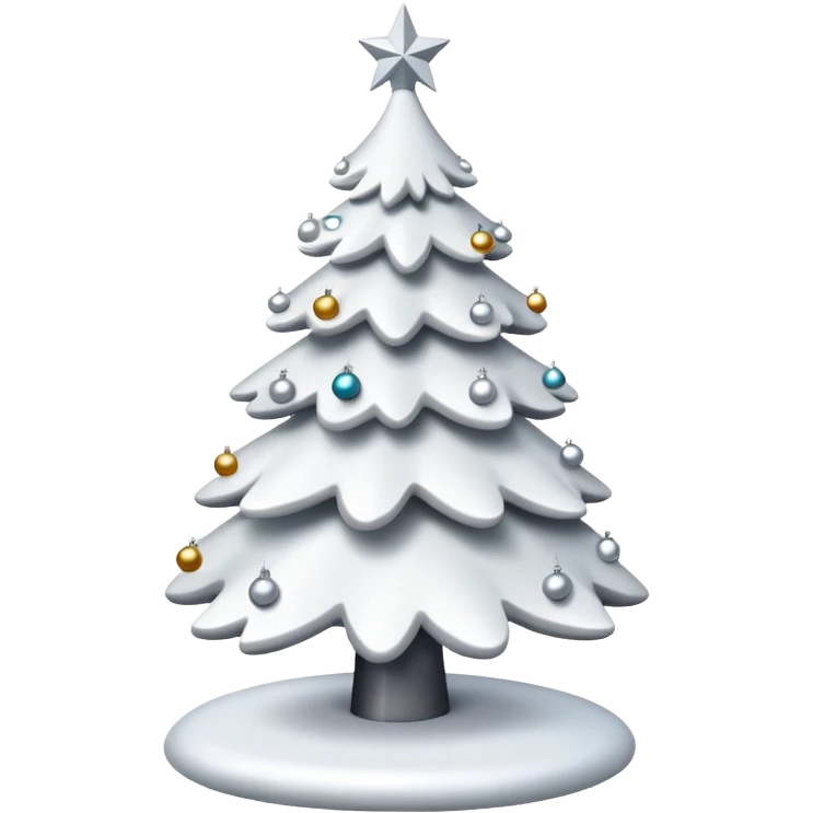 White christmas tree  emoji