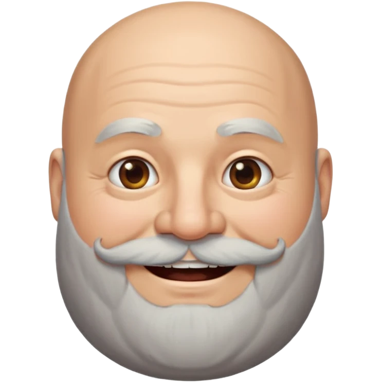 fat bald guy with long beard emoji
