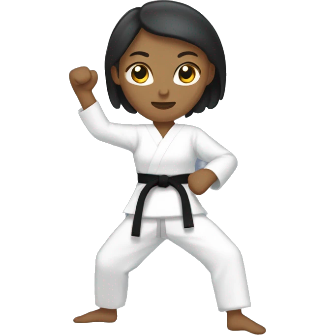 taekwondo female kick emoji