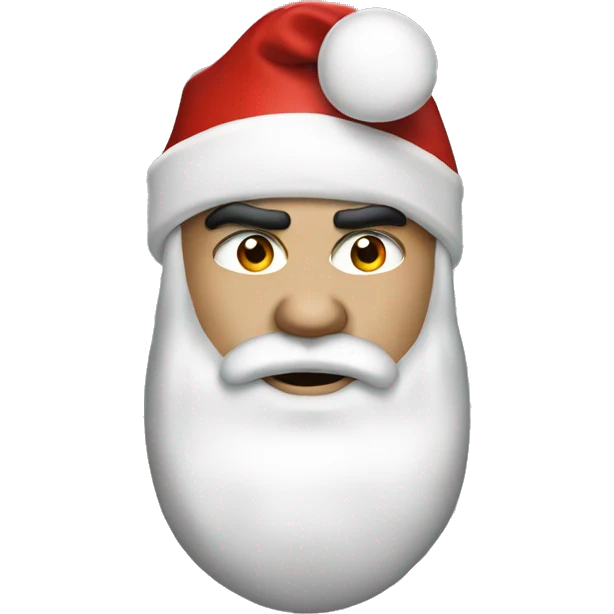 robbie williams with santa hat emoji