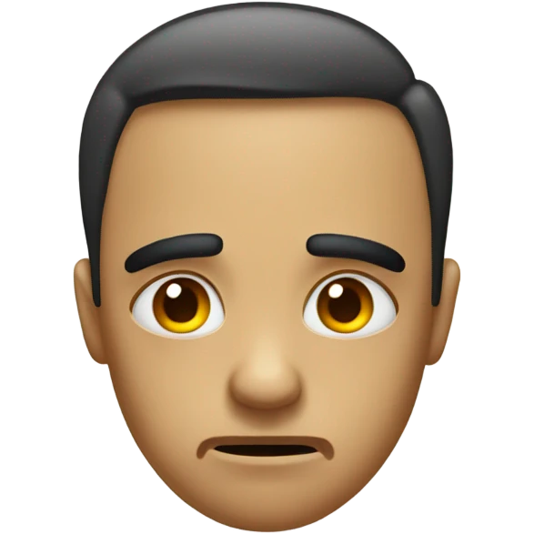 Sad face emoji