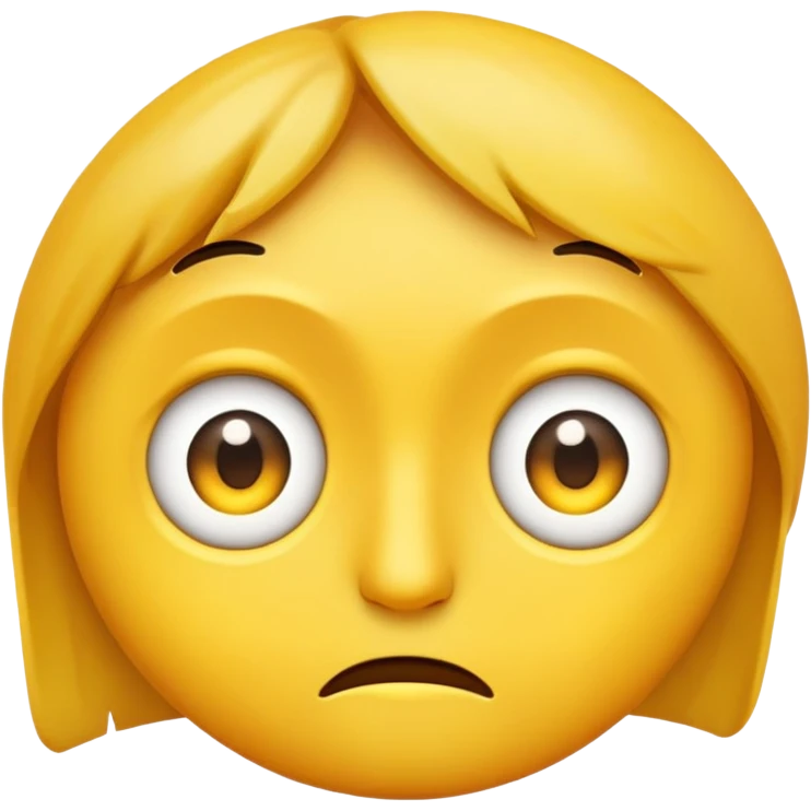 Un emoji de una carita haciendo como que no le están hablando a ella o ignorando q es de ella que están hablando  emoji