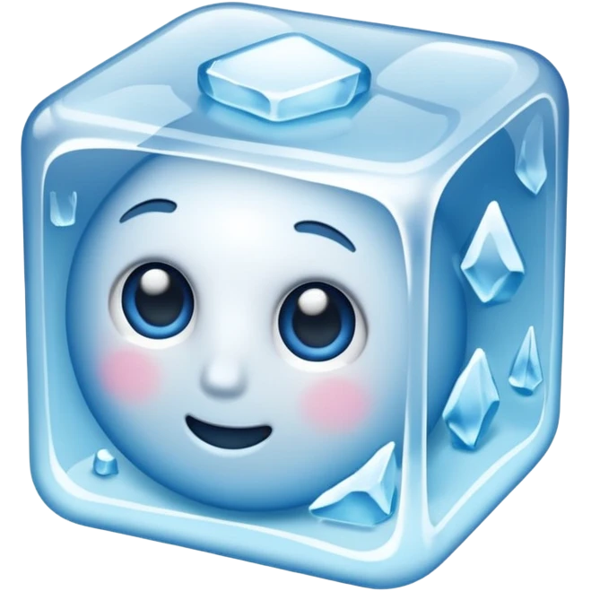 Freezing cold ice emoji