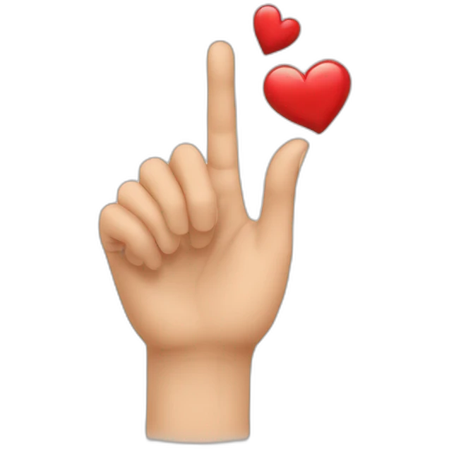 Cœur avec les main emoji
