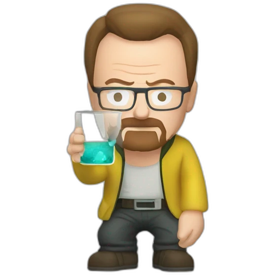walter white making glass with jesse pinkman emoji