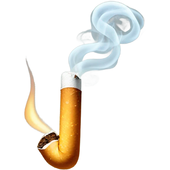 a lit cigarette  emoji