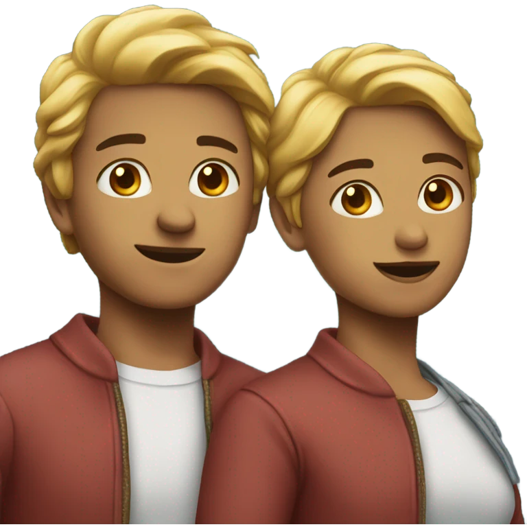 couple back to back emoji