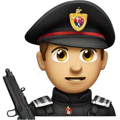 Create an emoji for rappresent "Arma dei Carabinieri", without show guns  emoji