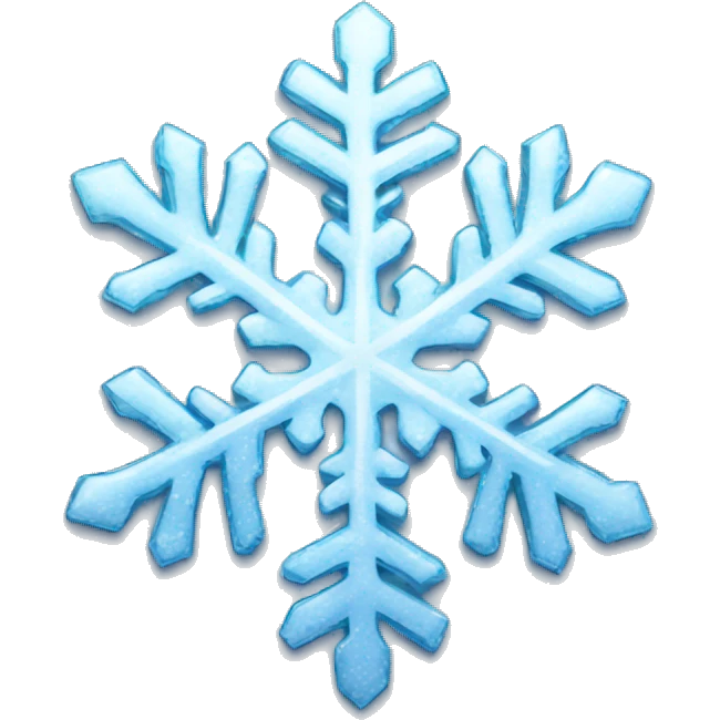 Shiny snowflake emoji
