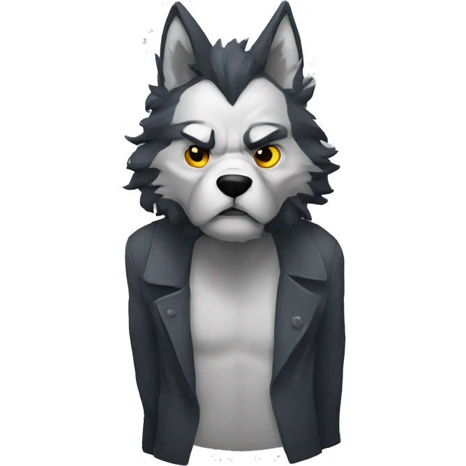 Lobo triste llora emoji