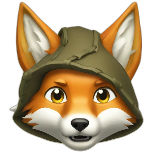 link from the legend of zelda but it's a fox emoji
