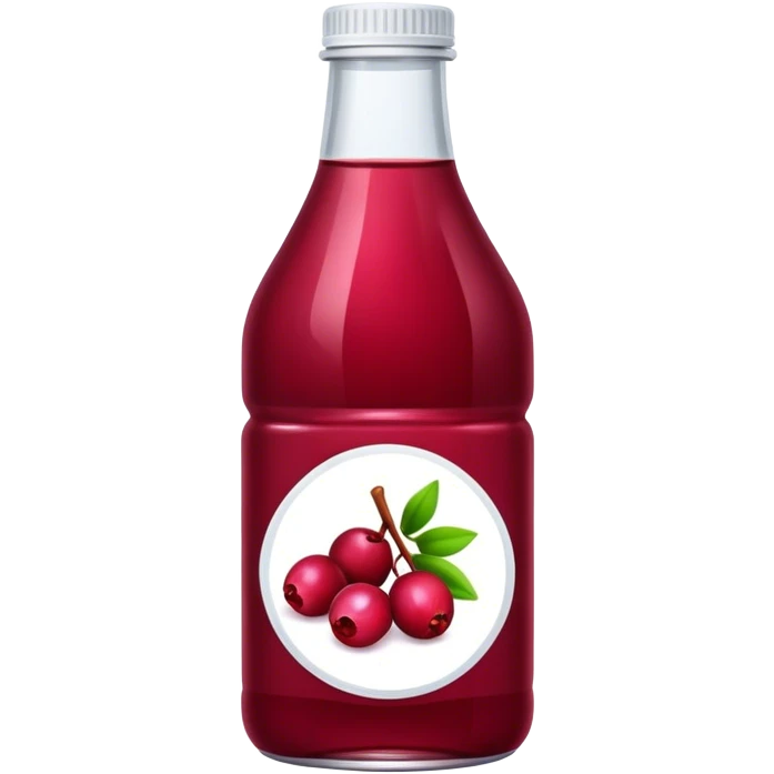 Bottle cranberry juice emoji