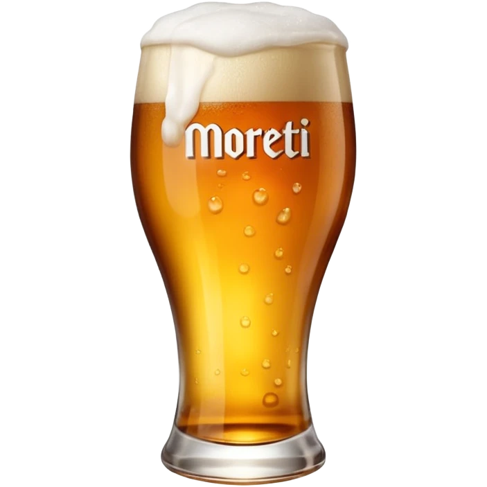 birra Moretti in vetro emoji