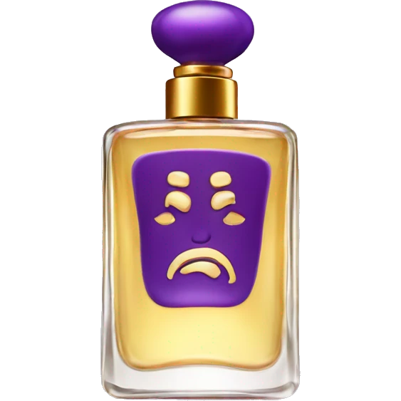 Purple and gold perfume  emoji