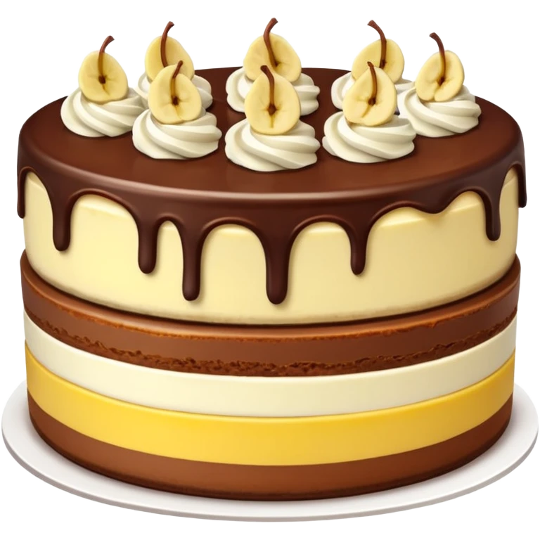 chocolate banana cheesecake emoji