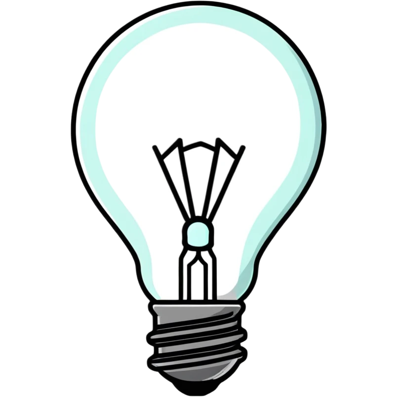 globo de luz, cartoonish sticker style emoji