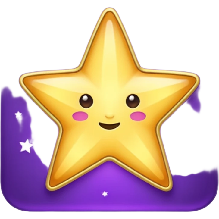 ✝️i need it like this for Christians : background purple like a box and the star id with normal without any face emoji