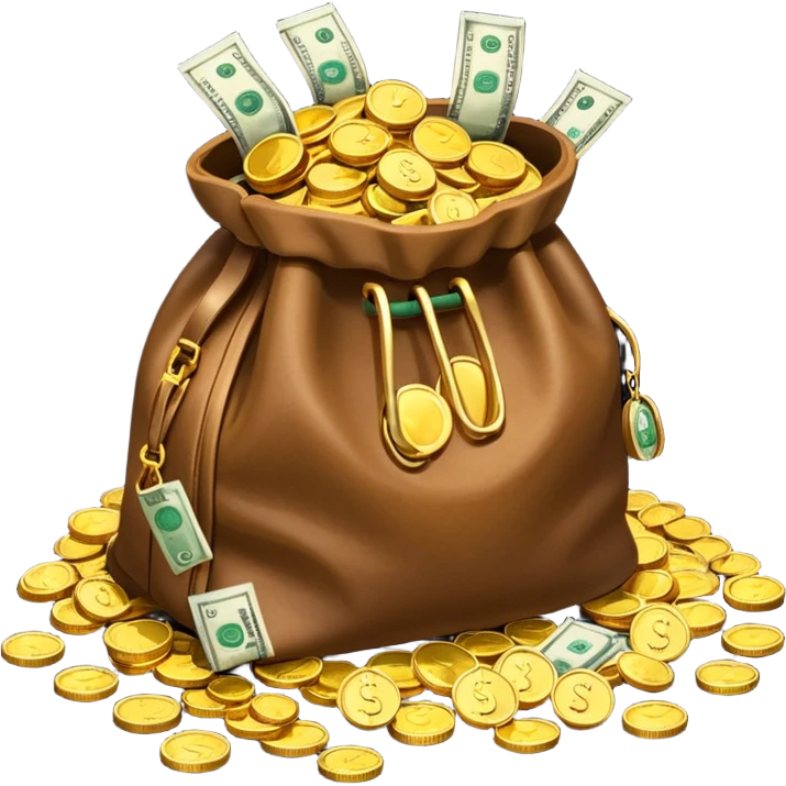 мешок с деньгами emoji