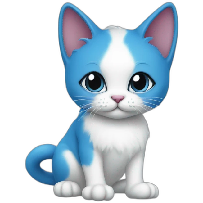 Smurf-cat-blue emoji