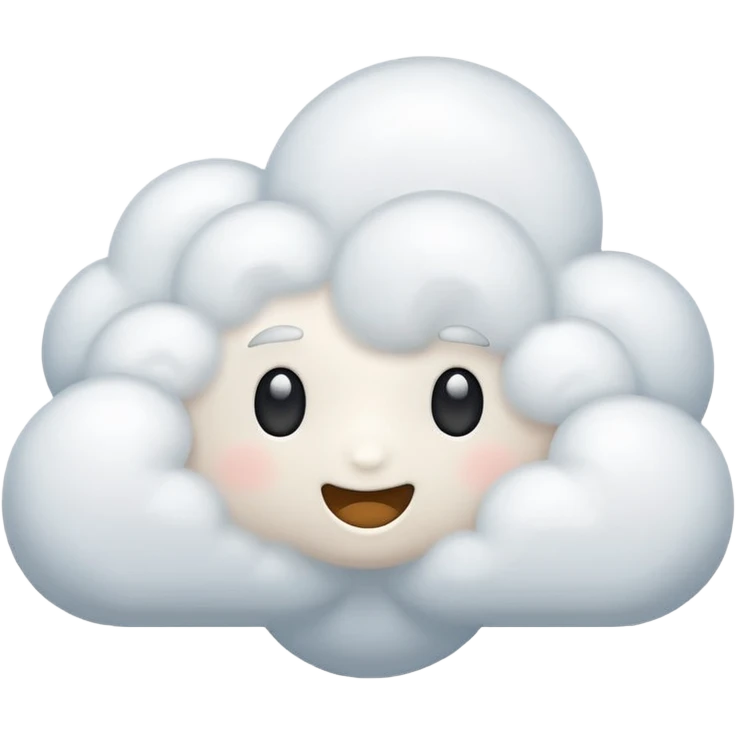 fluffy cloud emoji