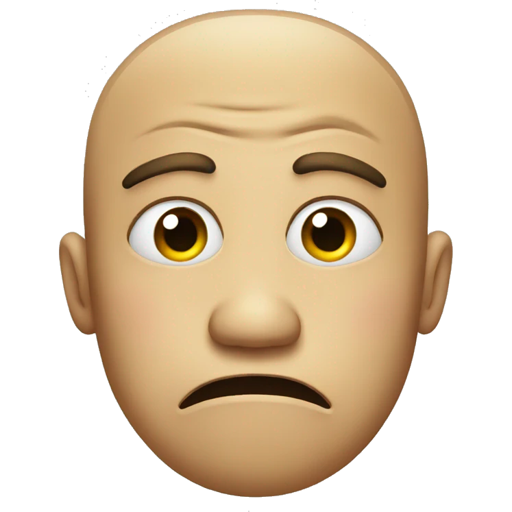 disgusted face emoji