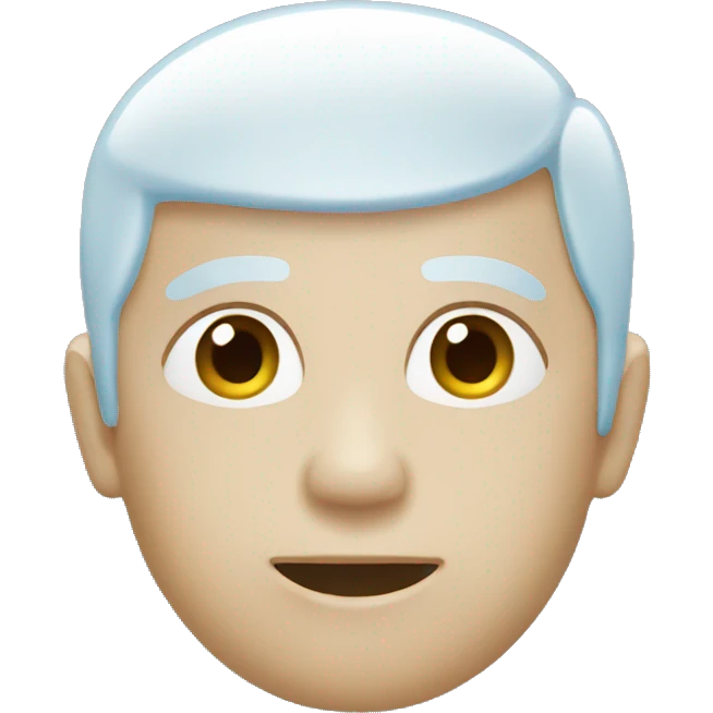 White and light blue emoji emoji