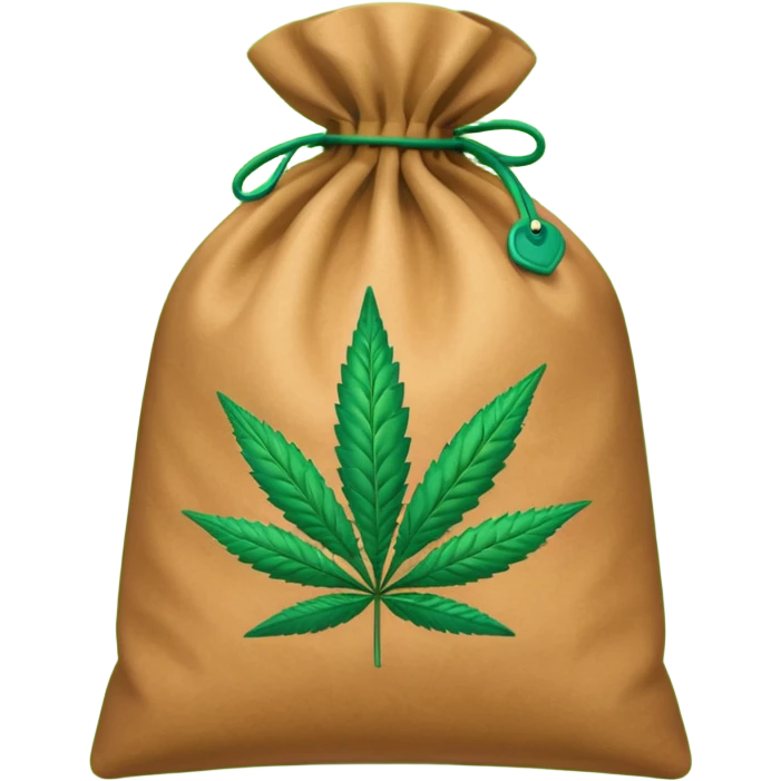 Bag of weed emoji