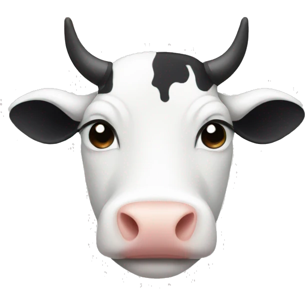 white cow with a lot of TINY black dots emoji