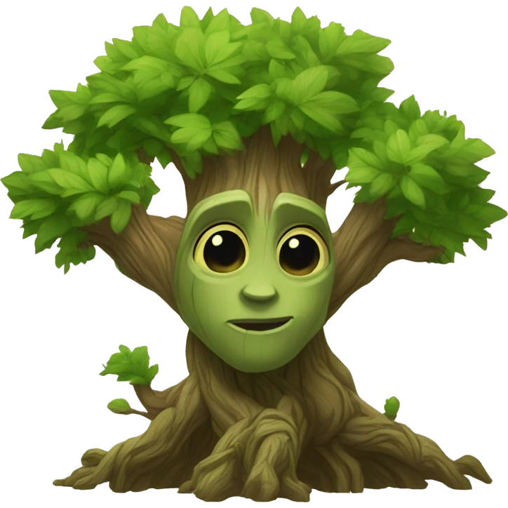 world of warcraft groot tree of life cartoon emoji