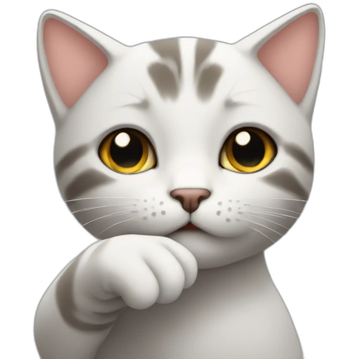 shy finger touching cat emoji emoji
