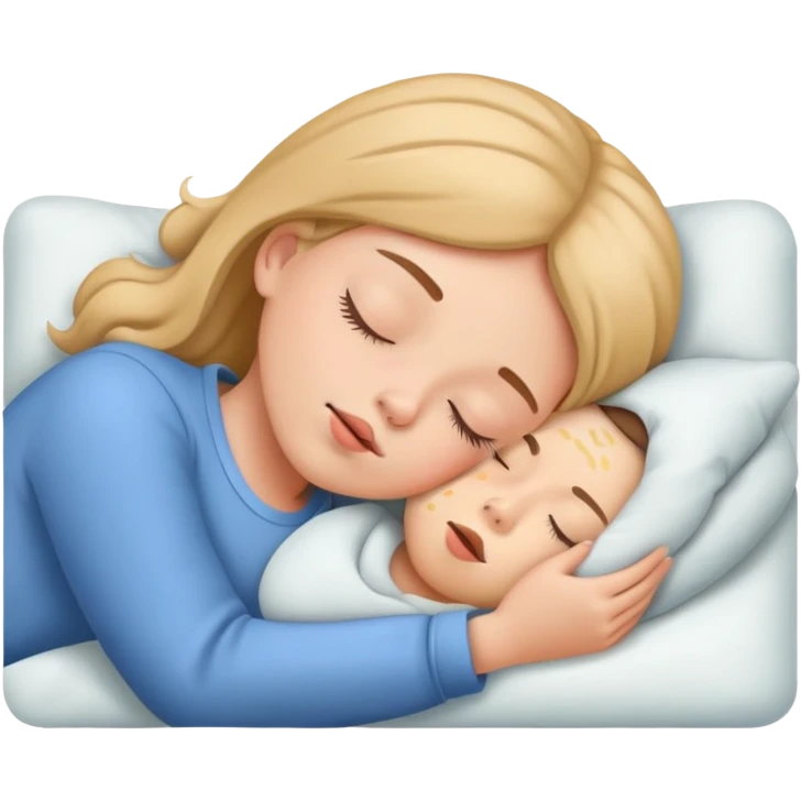 girl sleeping with snoring sound emoji