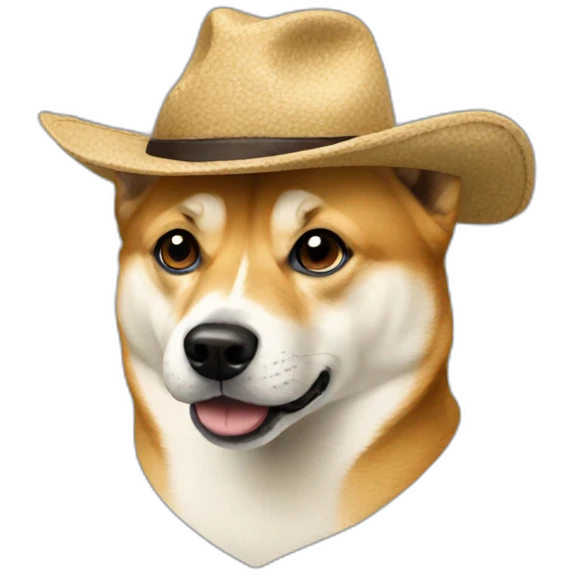 doge with hat emoji