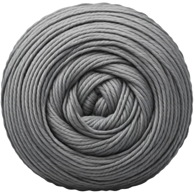 ball of knitting thread grey material emoji