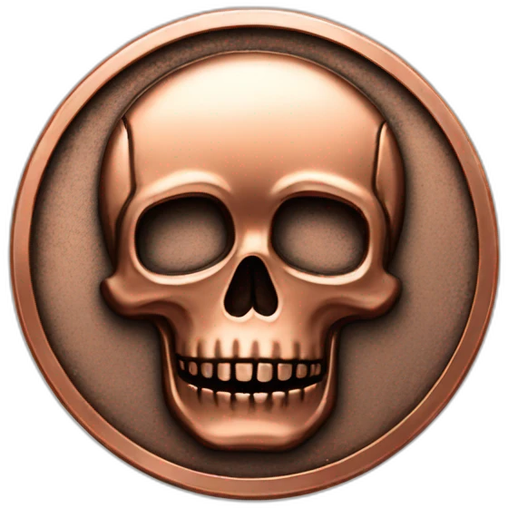 COIN copper with skull emoji