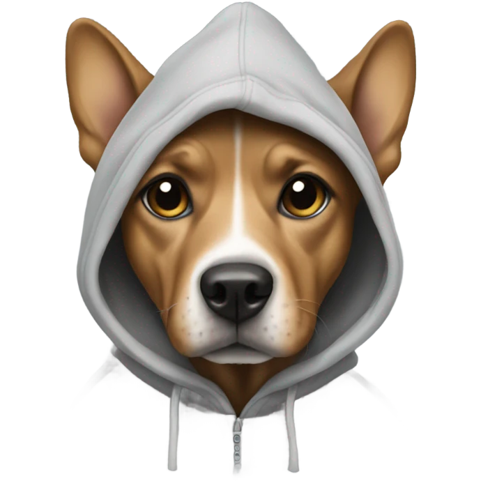 Dog in hoodie emoji
