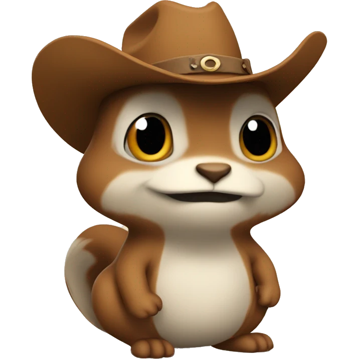 squirl with cowboy hat emoji