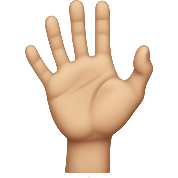 slapping hand downward emoji