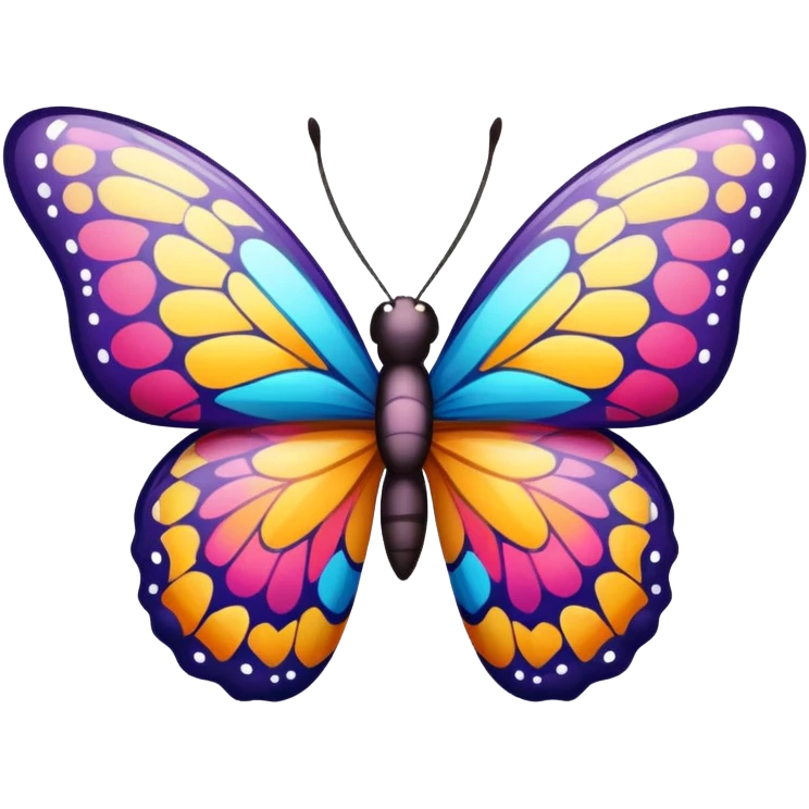 Butterfly wearing a bow  emoji