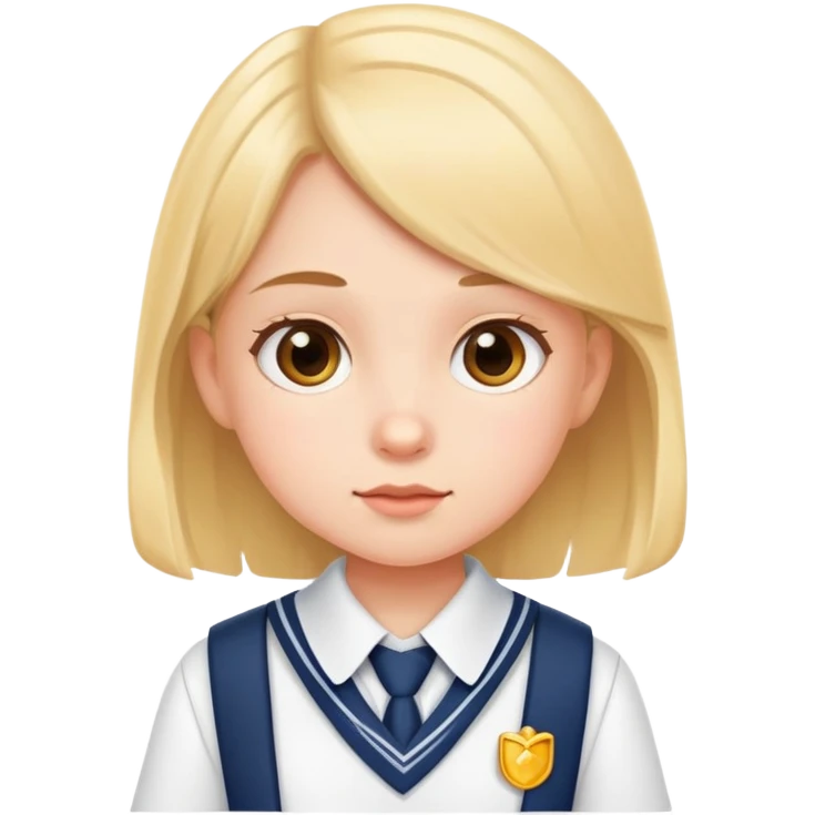 a little girl in school uniform emoji